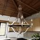 Hunter Perch Point 18" 5-Light Chandelier in Brushed Nickel, , large