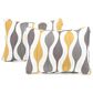 Triangle Home Fashions Mid Century Geo 3-Piece King Quilt Set in Gold and Gray, , large