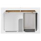 James Martin Vanities Lorelai 36" Single Vanity in Bright White with 3 cm Carrara White Marble Top, , large