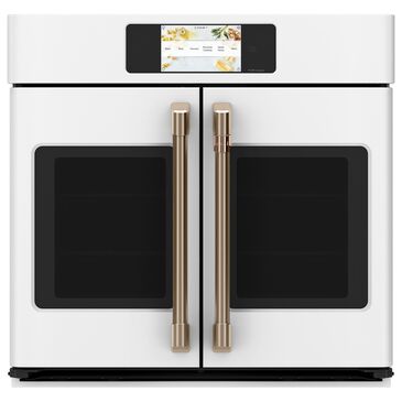 Cafe 30" French-Door Single Wall Oven in Matte White (Handles Sold Separately), , large