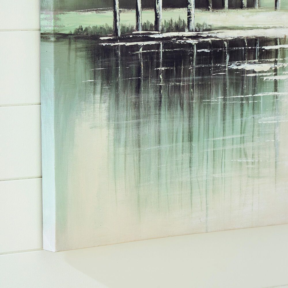 Ashley Garlenridge 48" x 36" Wall Art in Green, Tan and White, , large