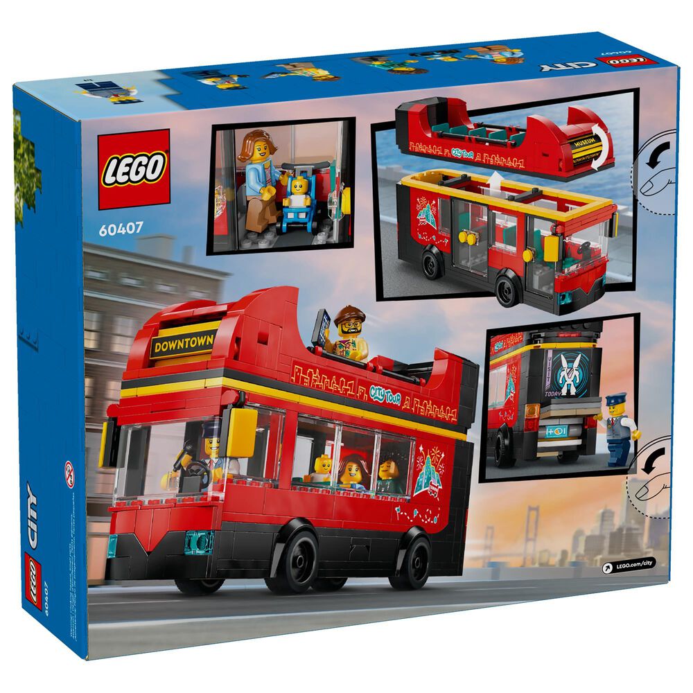LEGO City Red Double-Decker Sightseeing Bus, , large