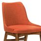 Blue River Westmont and Azalea 5-Piece Dining Set with Orange Cushion in Walnut, , large