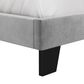 Richlands Furniture Crestone Queen Upholstered Platform Bed in Gray, , large