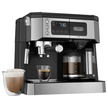 De"Longhi All-In-One Cappuccino, Espresso with Coffee Maker in Black and Stainless Steel, , large
