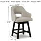 Ashley Tallenger 24" Swivel Counter Stool in Brown, , large