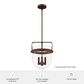 Hunter Karloff 12" 3-Light Pendant in Textured Rust, , large