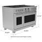 Cafe 8.25 Cu. Ft. Freestanding Dual Fuel Range with Double Oven in Stainless Steel and Brushed Stainless, , large