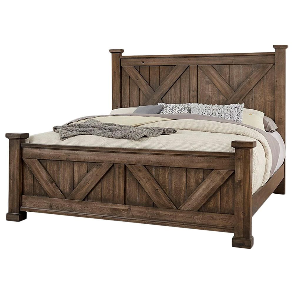 Viceray Collections Cool Rustic 3-Piece King Bedroom Set in Mink, , large