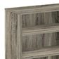 HOMLUX 3-Tier Display Bookcase with Adjustable Shelves in French Oak, , large