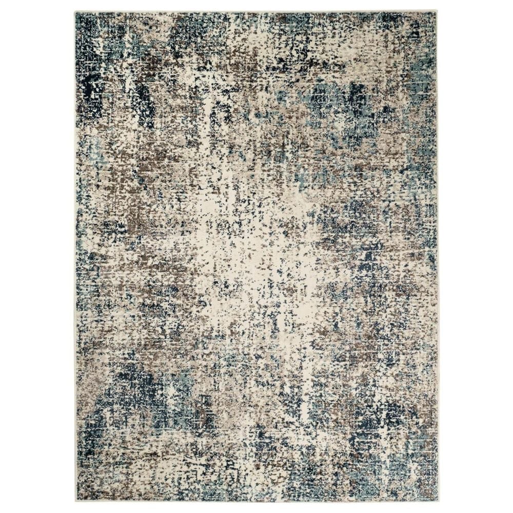 Amer Rugs Allure 2" x 3" Gray and Blue Area Rug, , large