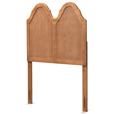 Baxton Studio Tobin Twin Headboard in Ash Walnut, , large