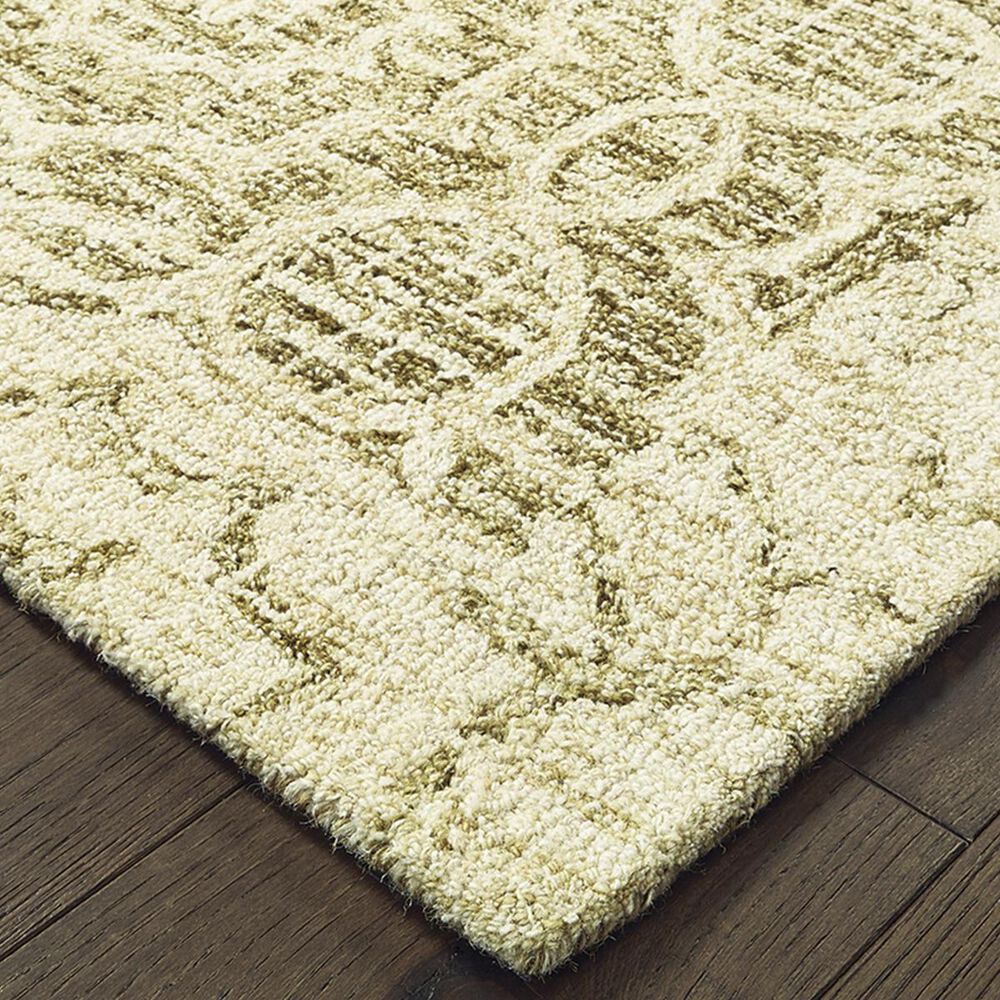 Oriental Weavers Tallavera 55606 2&#39;6&quot; x 8&#39; Green and Ivory Runner, , large