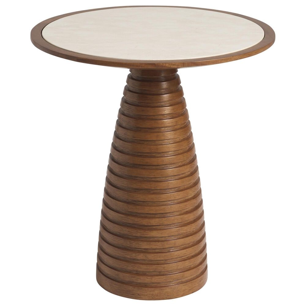 Lexington Furniture La Costa Ortega Accent Table in Anticato and Sierra Tan, , large