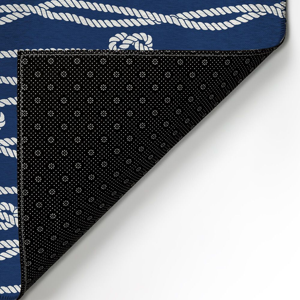 Dalyn Rug Company Harbor Contemporary 2&#39;3&quot; x 7&#39;6&quot; Navy Indoor/Outdoor Runner, , large