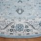 Safavieh Isabella 6"7" Round Light Blue and Cream Area Rug, , large