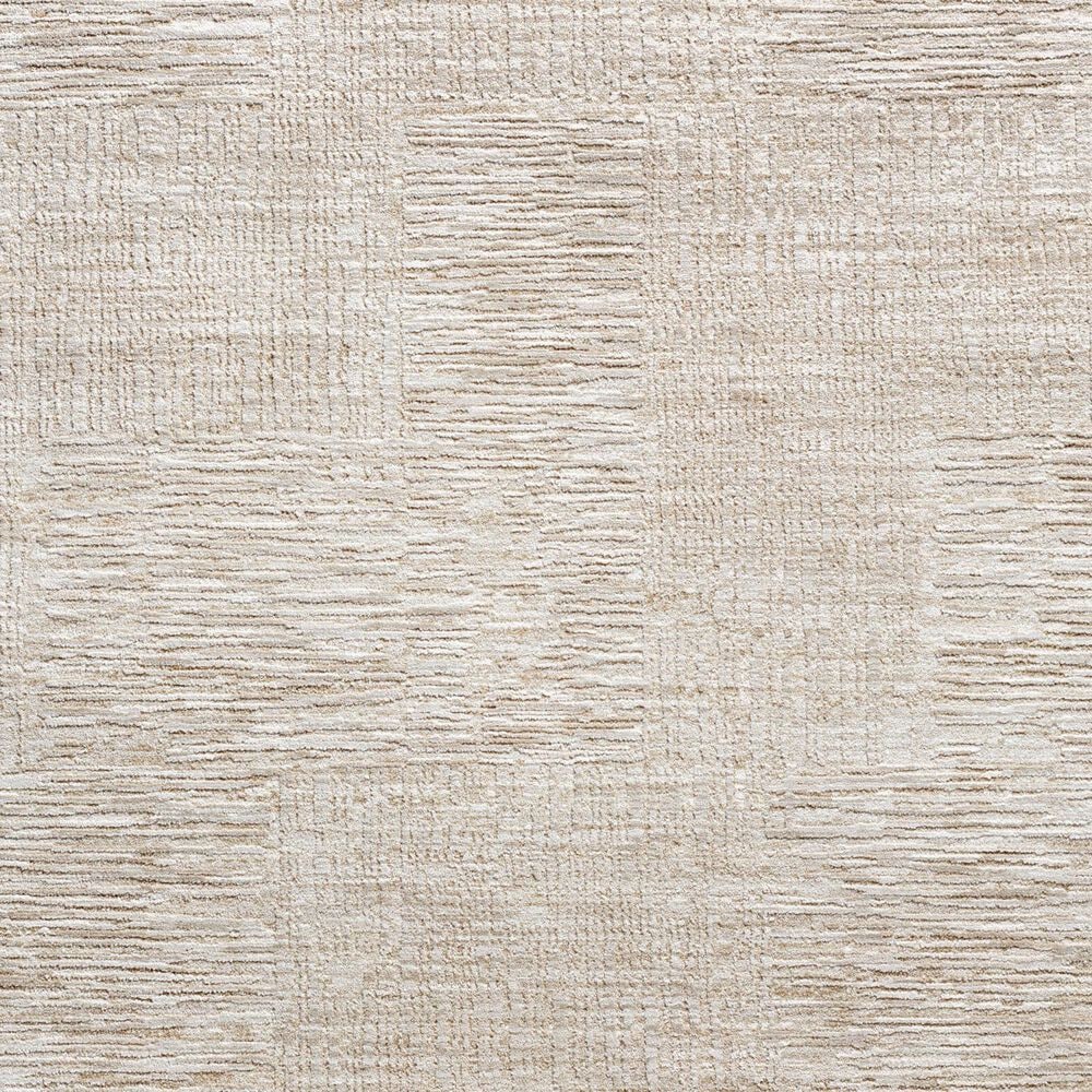 Surya Masterpiece Light Gray, Medium Gray and Cream 7&#39;10&quot; Round Area Rug, , large