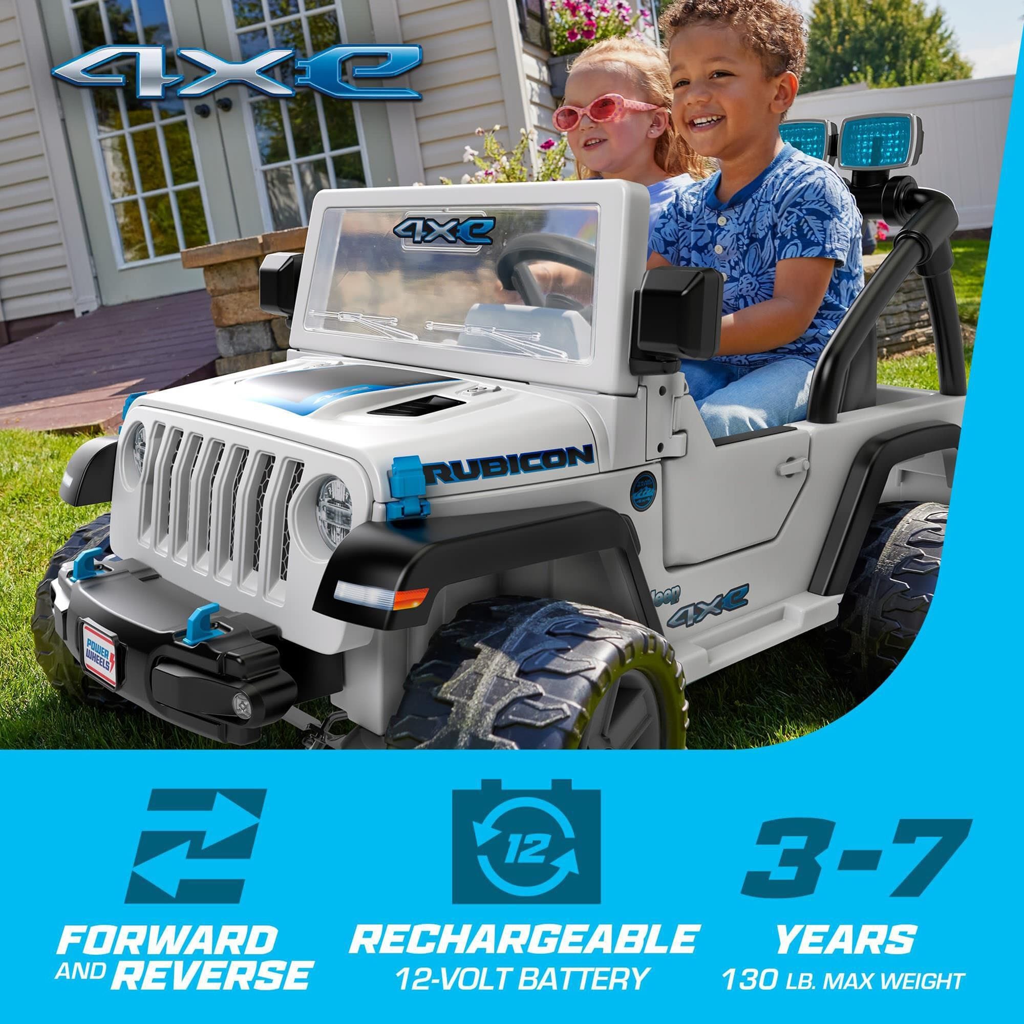 Blue jeep online power wheels