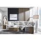 Ashley Social Pointe 5-Piece Power Symmetrical Reclining Sectional in Pearl and Ash, , large