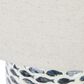 Teak Interiors Shoreline Table Lamp in Blue and White, , large