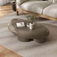 Furniture of America Rene Low Profile Glossy Coffee Table in Brown, , large