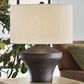 Ashley Dolanham Metal Table Lamp in Distressed Brown, , large