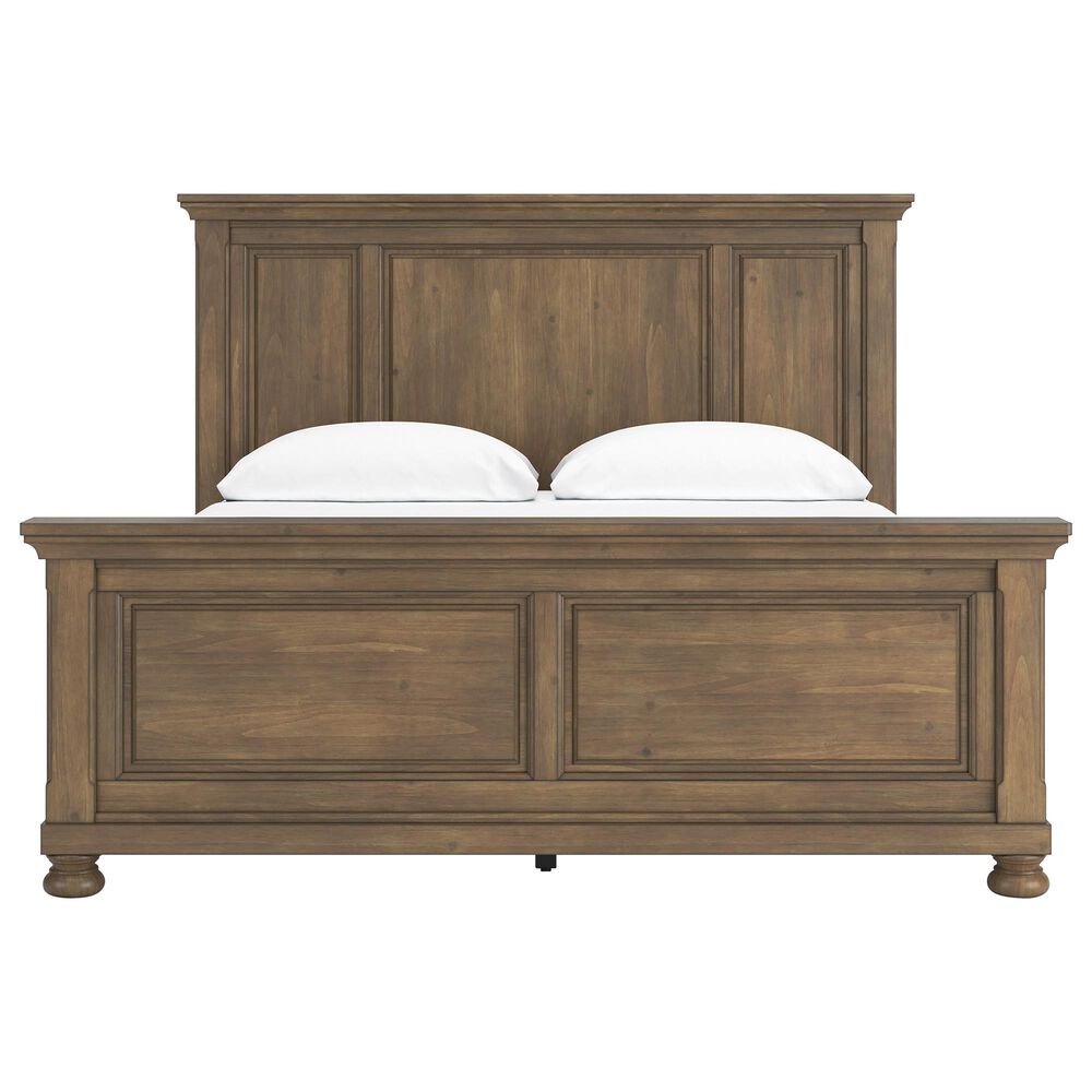 Ashley Feddinger California King Panel Bed in Chestnut Brown, , large