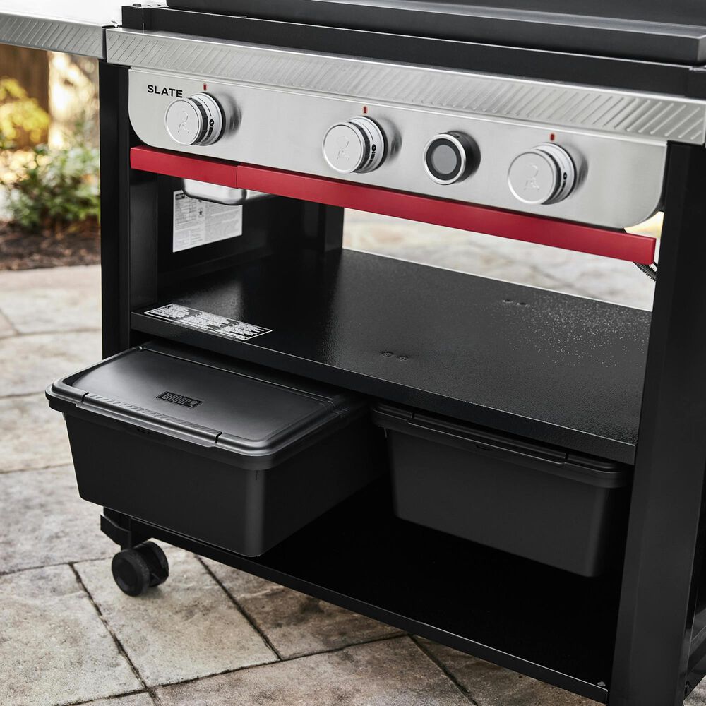 Weber Works Outdoor Storage Bin in Black, , large