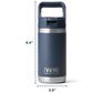 YETI Rambler Jr. 12 Oz Kids Water Bottle with Straw Cap in Red, Navy and Badge, , large