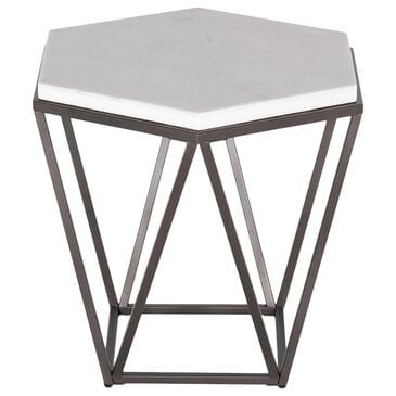 Steve Silver Cara End Table in White, , large