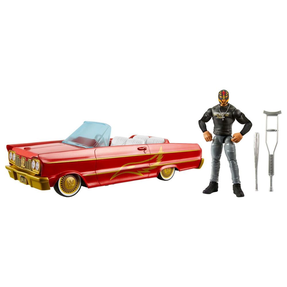 WWE WWE Lucha Low Rider Vehicle with Action Figure, , large