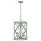 Golden Lighting Alcott 3-Light Pendant in Antique Teal and Gold, , large