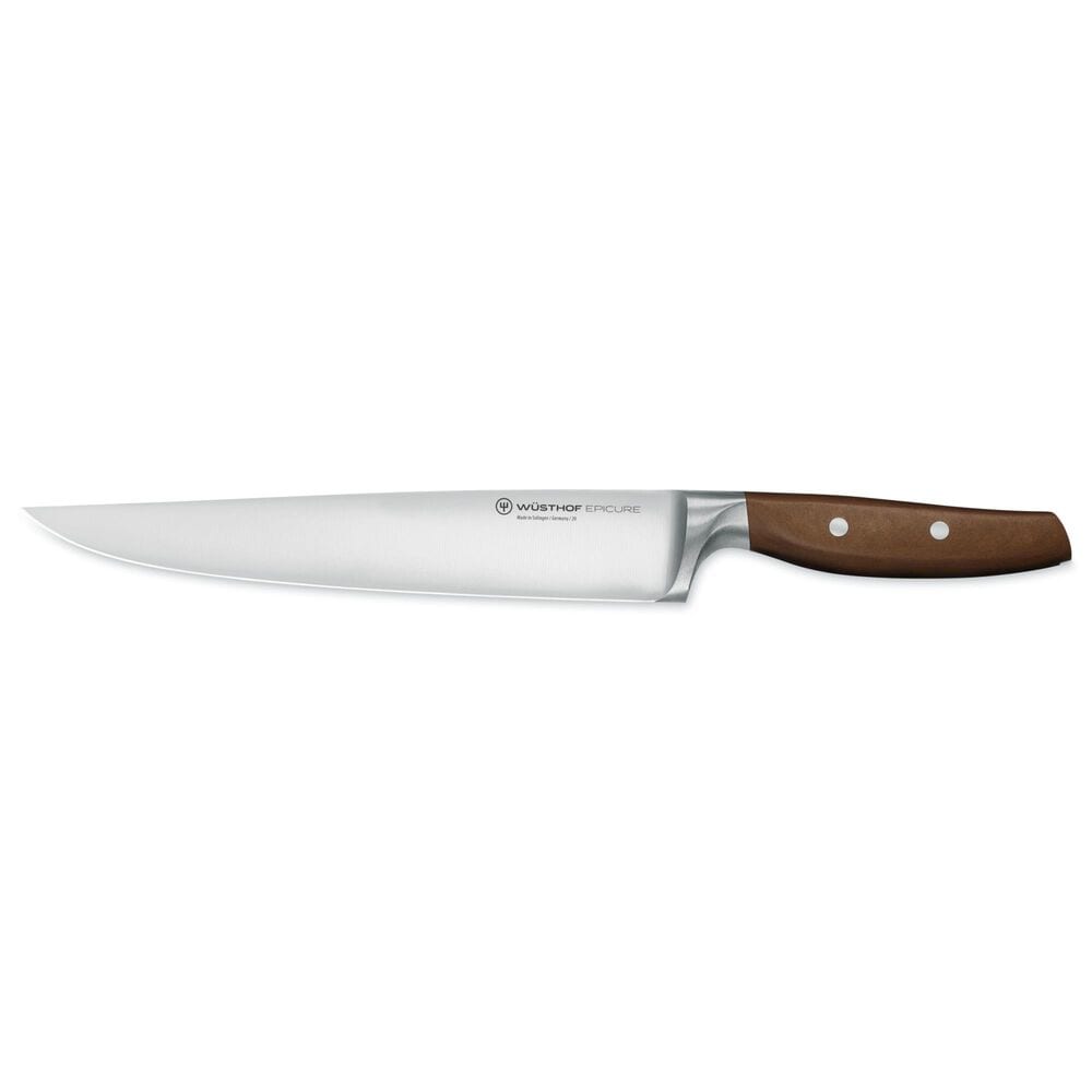 Wusthof Epicure 9" Slicing Knife in Stainless Steel and Light Brown, , large