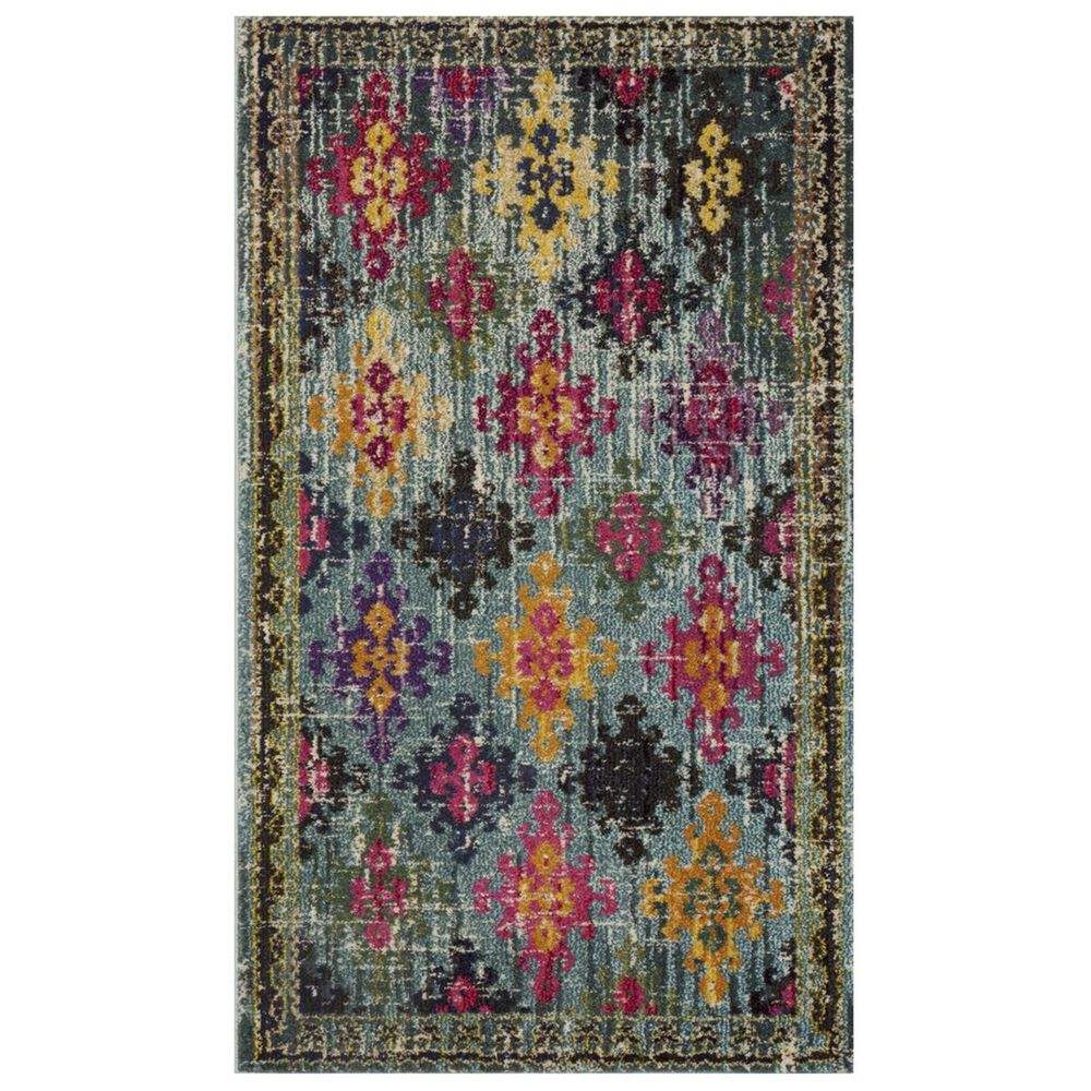 Safavieh Monaco MNC244N 4" x 5"7" Blue Area Rug, , large