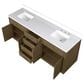 Lexora Home Abbey 80" Double Bathroom Vanity in Grey Oak with 2 cm White Cultured Marble Top and Rectangular Sinks, , large