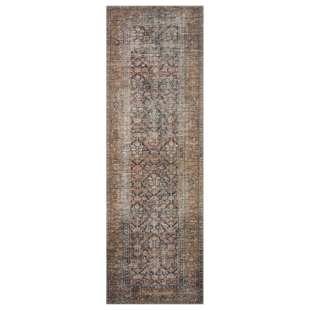 Amber Lewis x Loloi Billie 2"6" x 9"6" Ink and Salmon Runner, , large