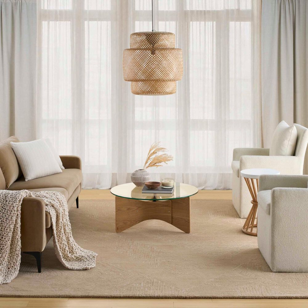 Nourison Pure Patterns Camel 7&#39;9&quot; x 9&#39;9&quot; Area Rug, , large