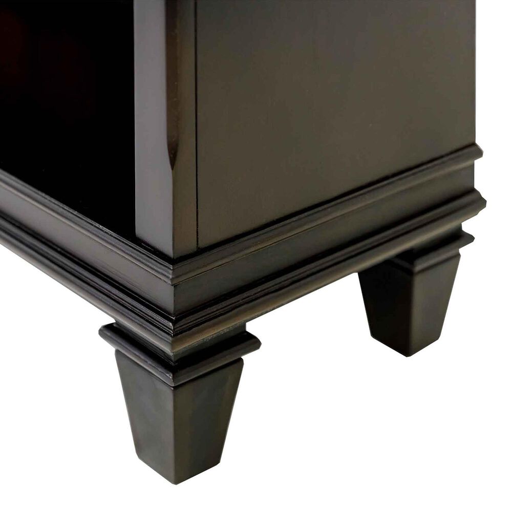 Wycliff Bay Hartford 3-Piece Writing Desk with Bookcase and Lateral File Set in Black, , large