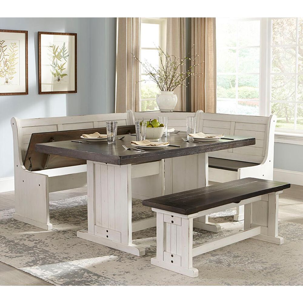 Sunny Designs Bourbon County Breakfast Nook Set in Bourbon and European Cottage, , large