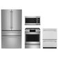 Cafe 4pc Kitchen Package with Refrigerator, Range, Microwave, and Dishwasher in Stainless Steel, , large