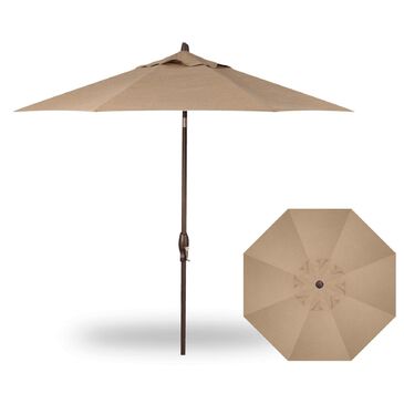 Garden Party 9" Auto Tilt Umbrella in Sesame, , large