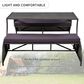 Hearth and Haven U Style Outdoor Loveseat with Convertible Seating in Gray, , large