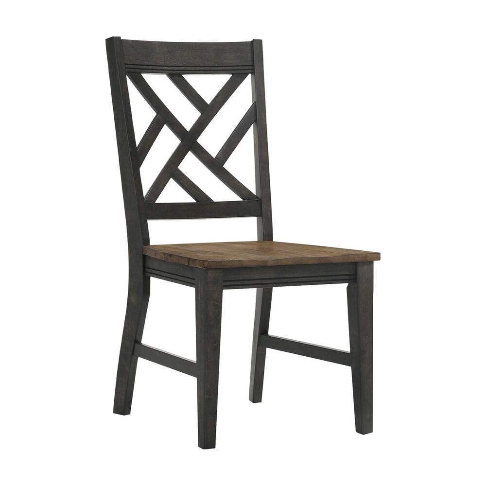 Hawthorne Furniture Harper Side Chair in Brushed Brown and Pecan, , large