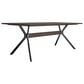 Blue River Nevada 2-Piece Dining Table Set in Dark Brown, , large