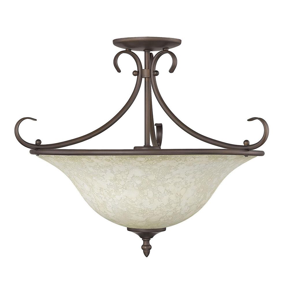 Golden Lighting Homestead Semi-Flush (Convertible) in Rubbed Bronze, , large