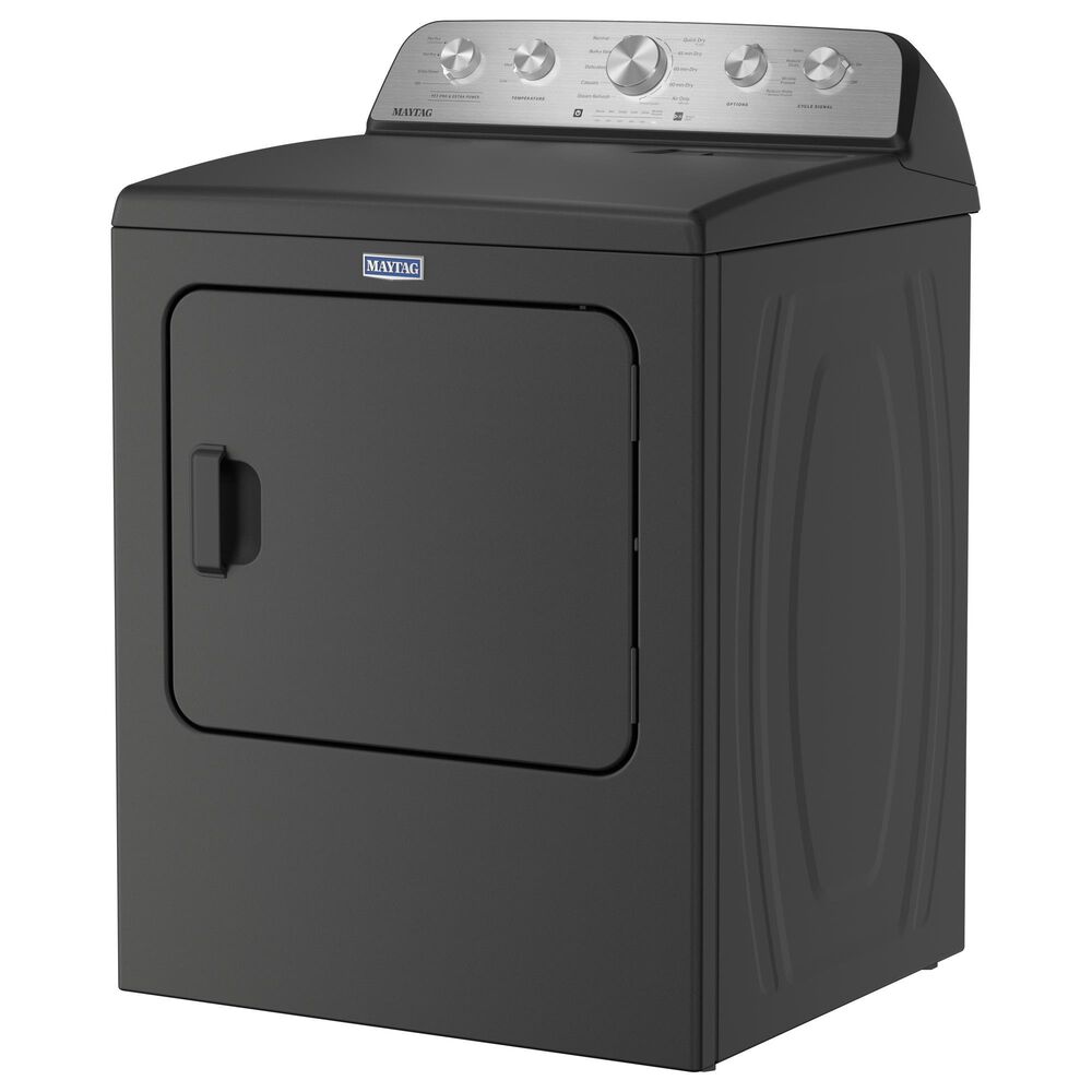 Maytag 7 Cu. Ft. Front Load Electric Dryer with Pet Pro Option in Volcano Black, , large