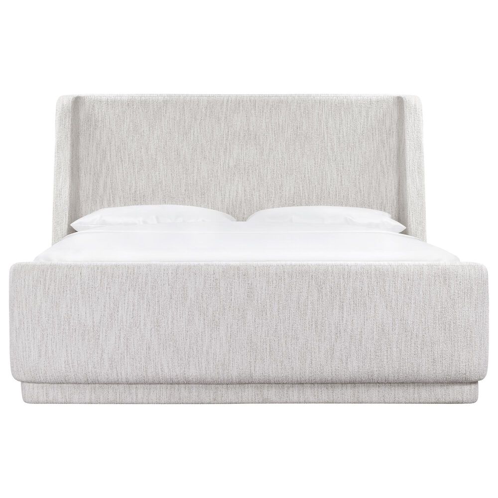 Simeon Collection Breckenridge Queen Wingback Bed in Grace Bone, , large
