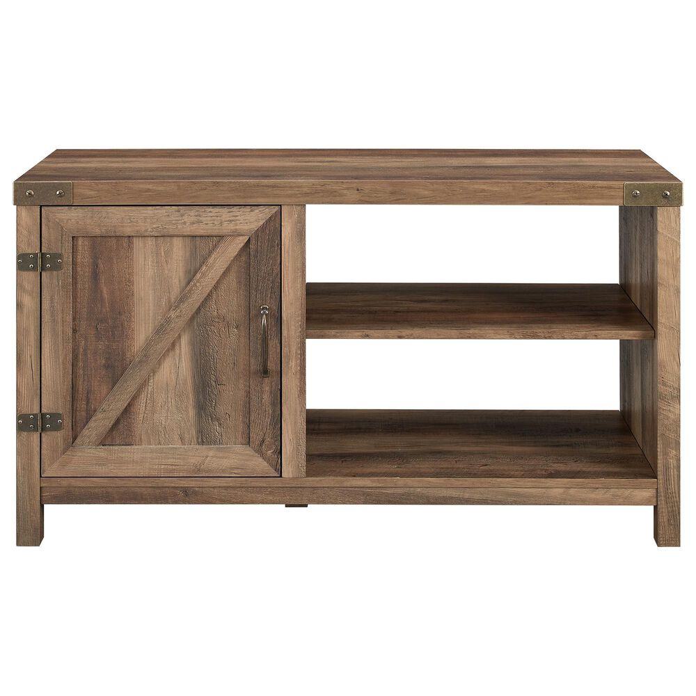 Walker Edison Barn Door 44" TV Stand in Rustic Oak Shop NFM
