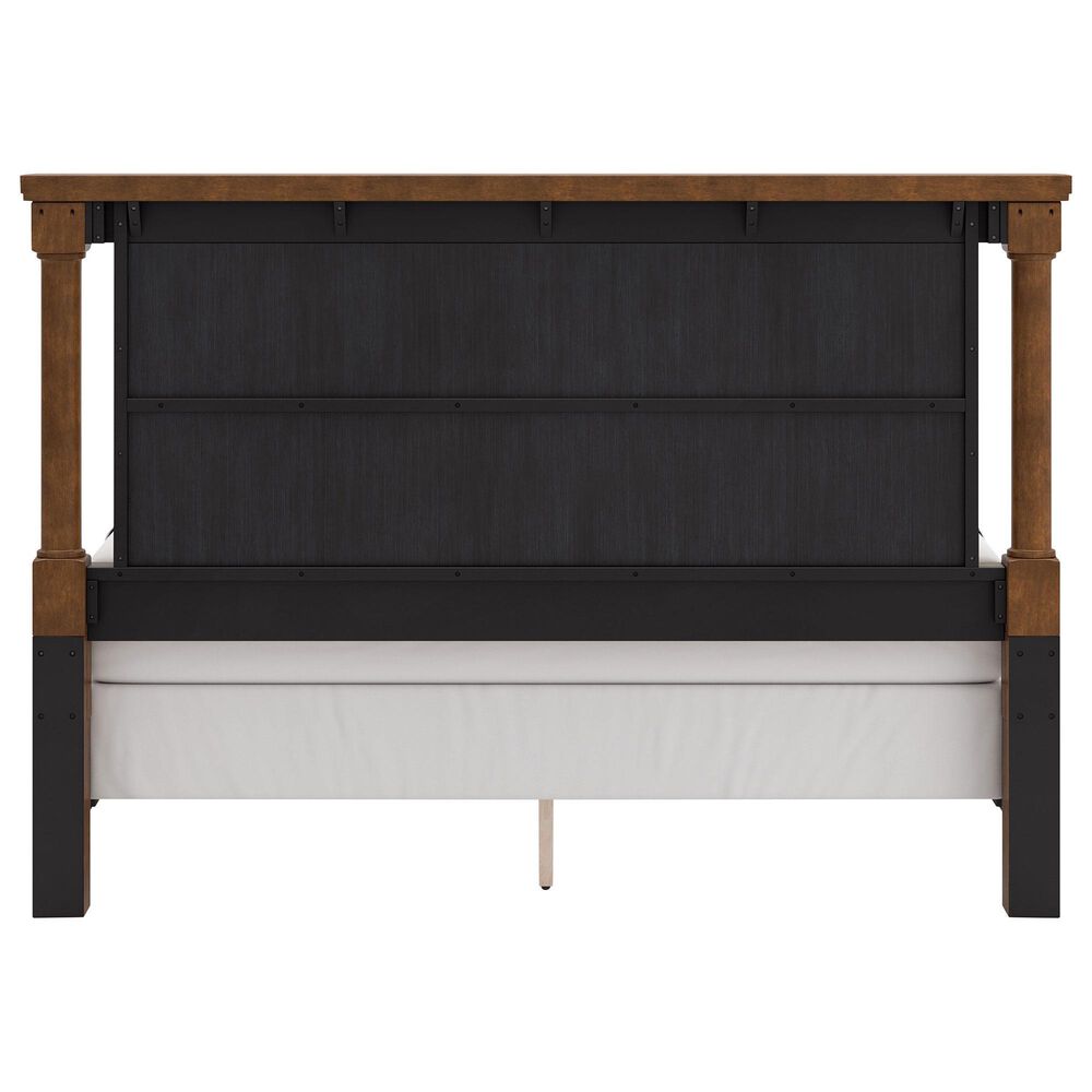 Ashley Rowlenstown California King Panel Bed with Dresser, Chest, and Two Nightstands in Brown, , large