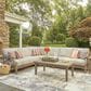 Ashley Clare View 4-Piece Outdoor Sectional in Beige, , large